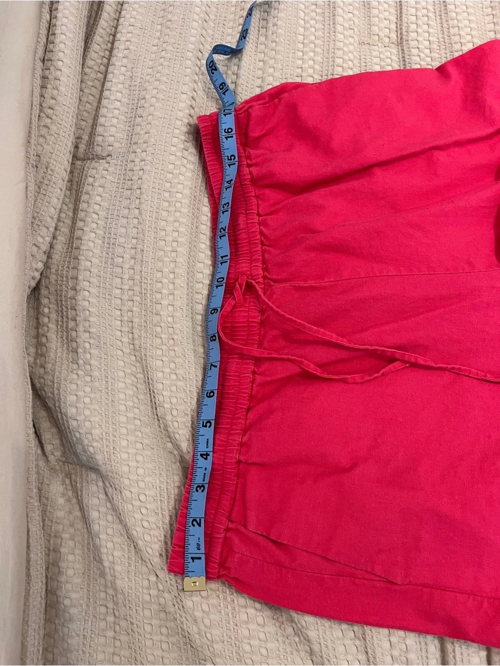 J. Crew Hot Pink Linen Blend Wide Leg Pants - Picture 4 of 10